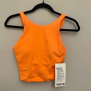 lululemon align high-neck tank orange soda